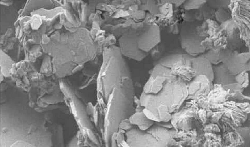 SEM Photo of Tungsten Disulfide